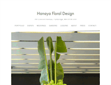 Tablet Screenshot of hanayafloral.com